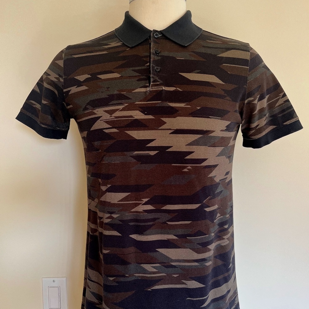 HUGO BOSS SLIM FIT CAMO SHORT SLEEVE POLO SHIRT